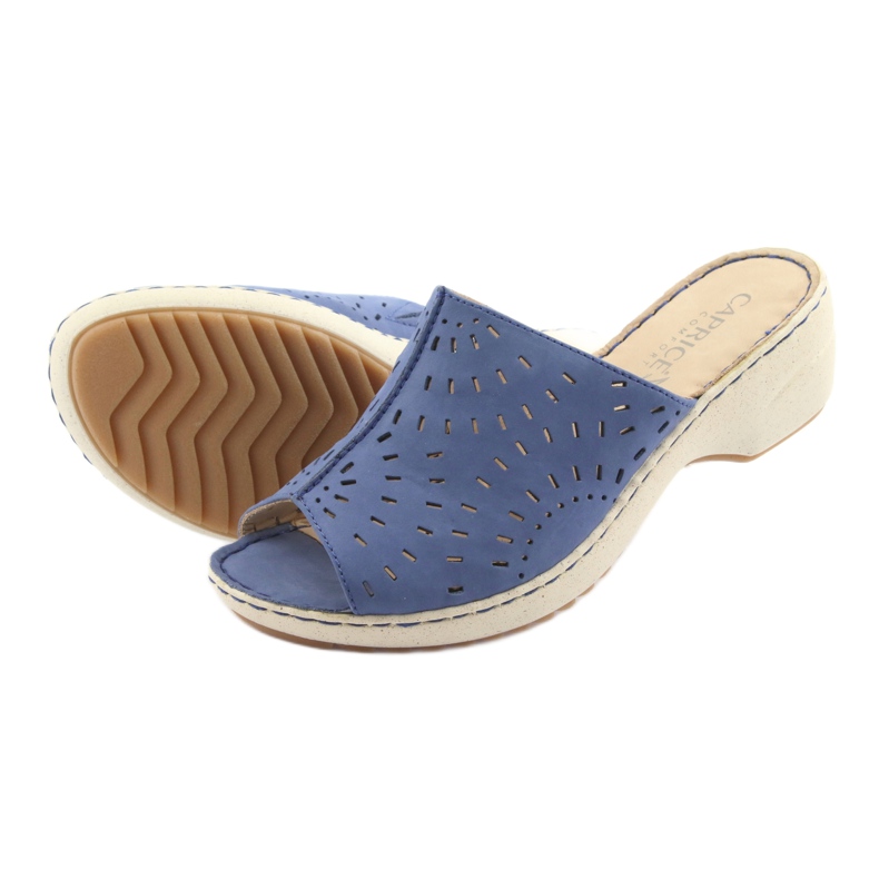 Calça jeans Caprice 27351 com chinelos femininos azul 5