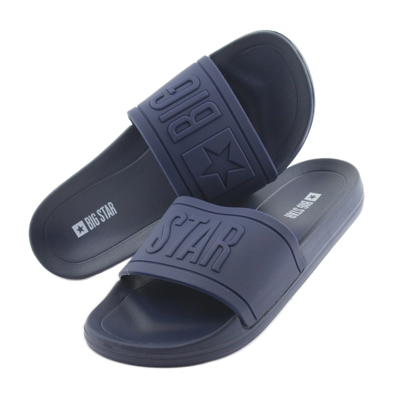 Chinelos Big Star com perfil 174688 azul marinho 4