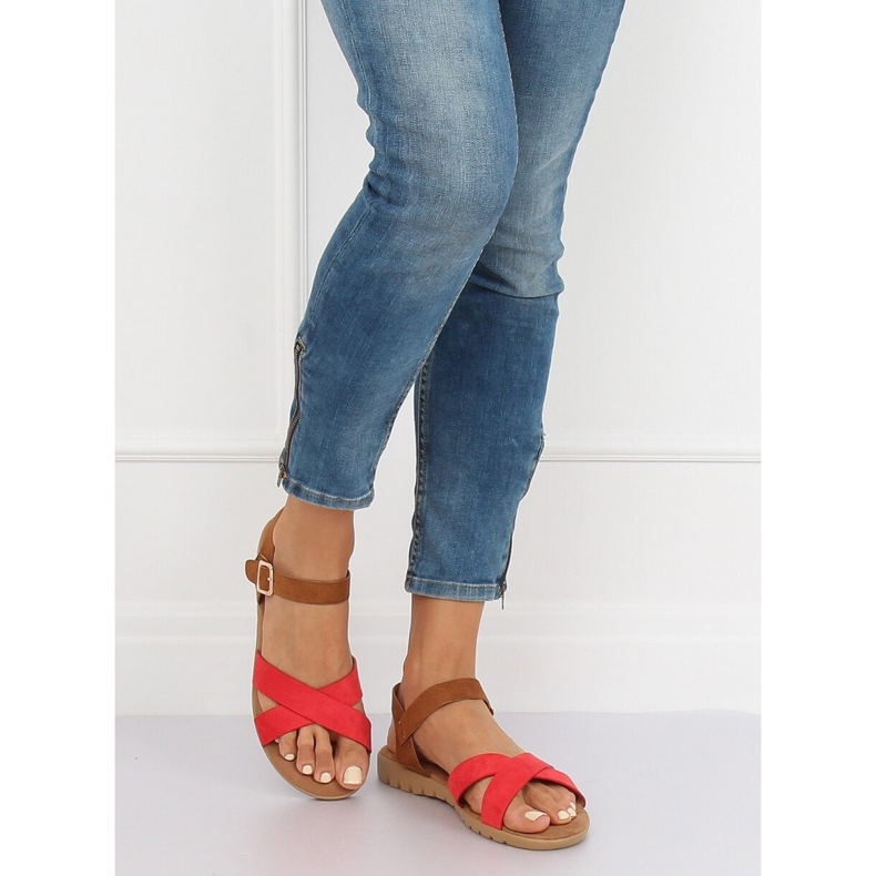 Sandálias femininas vermelhas 999 vermelhas vermelho 2