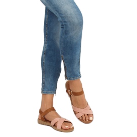 Sandálias femininas rosa 999 rosa 2