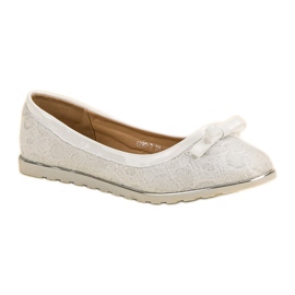 SHELOVET Bailarina com renda branco 1
