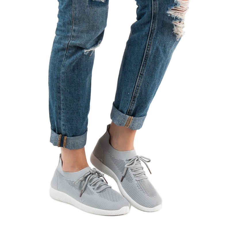 SHELOVET Calçados Esportivos Slip-on cinza 2