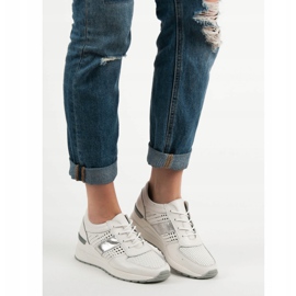 Filippo Tênis de couro cunha branco 2