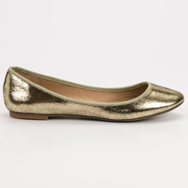 SHELOVET Bailarinas brilhantes dourado 2