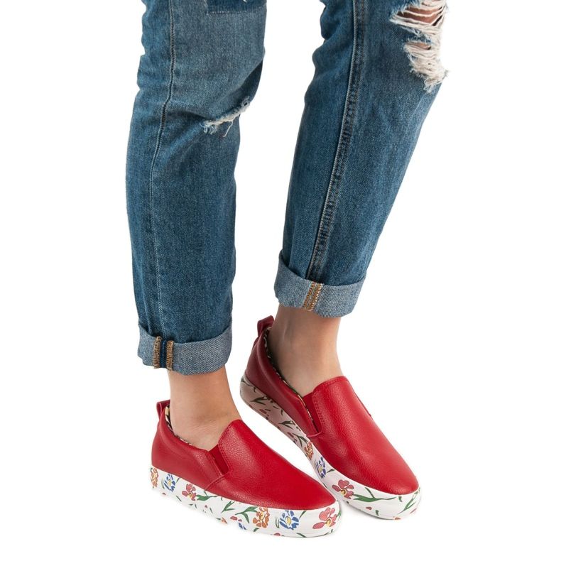 Groto Gogo Slipons elegantes vermelho 2