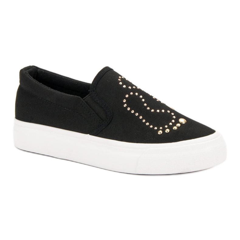 J. Star Slipons com strass preto 1