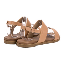 Primavera Sandálias casuais castanho 1