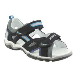Nabos masculinos da Sandals Bartek 19176 azul marinho-cinza azul-marinho 1