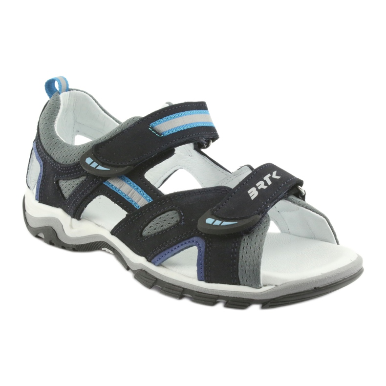 Nabos masculinos da Sandals Bartek 19176 azul marinho-cinza azul-marinho 1