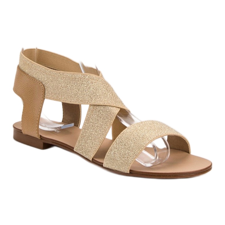 SHELOVET Sandálias rasteiras elegantes castanho 2