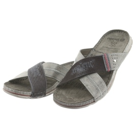 Chinelos masculinos cinza Inblu GG009 cinza preto 3