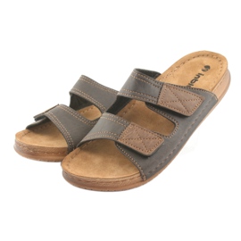 Chinelos masculinos Inblu TH015 marrons marrom 3