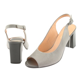 Sandálias femininas cinza Espinto S274 outdoor 4