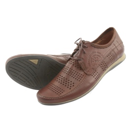 Sapatos esportivos masculinos Riko 694 marrom 5