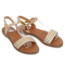 Sandálias femininas douradas K-11 Gold dourado 1