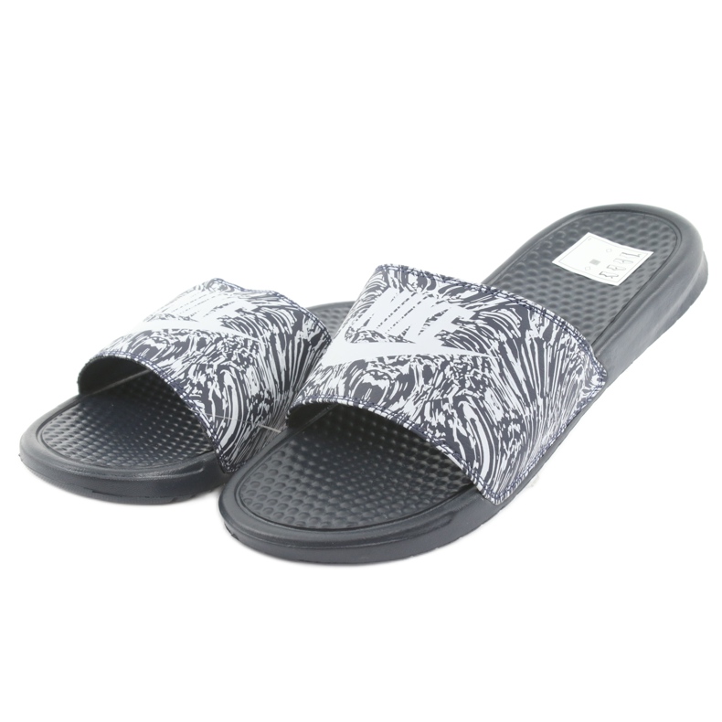 Nike Benassi Just Do It Print 631261-403 Slide branco azul marinho 2 Nike Benassi Just Do It Print 631261-403 Slide branco azul marinho 2