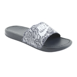 Nike Benassi Just Do It Print 631261-403 Slide branco azul marinho 1