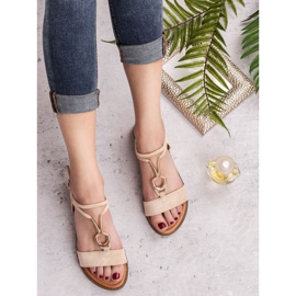 Laura Mode Sandálias de camurça marrom 1