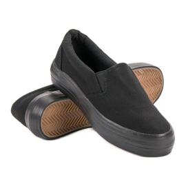 SHELOVET Slipons casuais preto 1