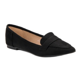 Super Me Suede Ballerina In Spitz preto 1