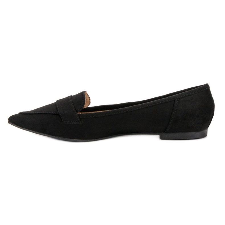Super Me Suede Ballerina In Spitz preto 2