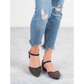 Primavera Bailarinas presas com zircônia cúbica preto 1 Primavera Bailarinas presas com zircônia cúbica preto 1