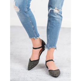 Primavera Bailarinas presas com zircônia cúbica preto 2