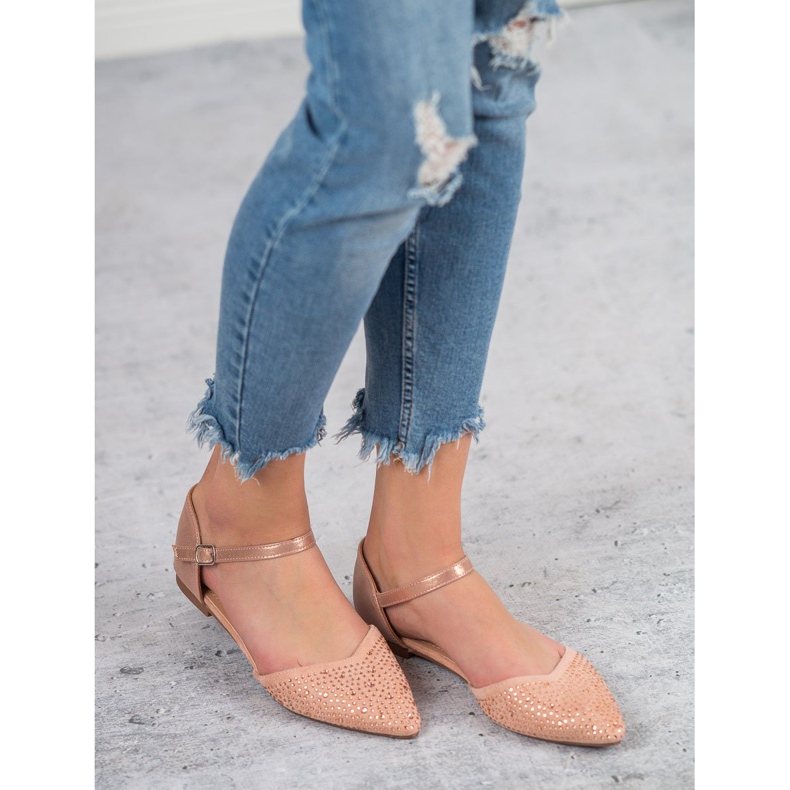 Primavera Bailarinas presas com zircônia cúbica rosa 2