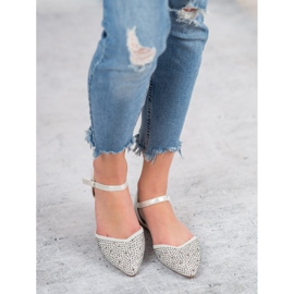 Primavera Bailarinas presas com zircônia cúbica cinza 2