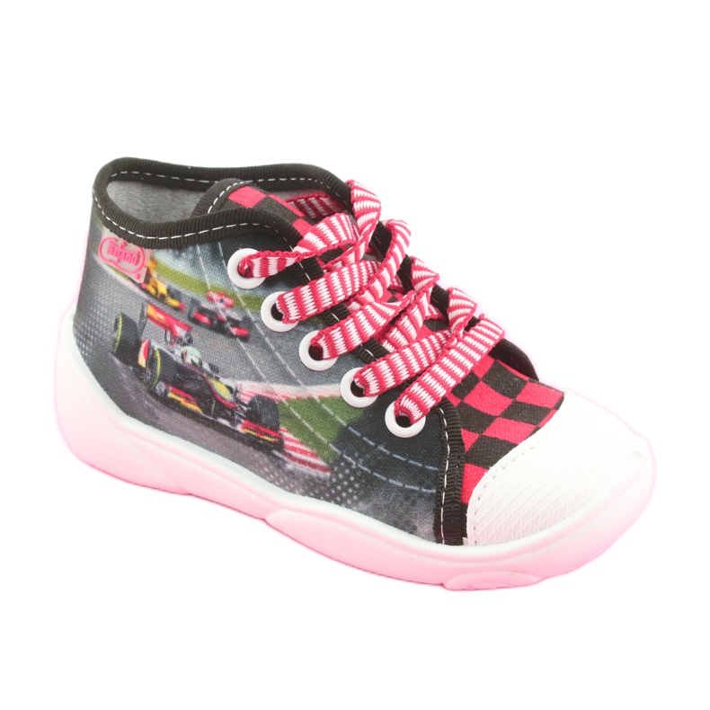Calçados infantis Befado 218P050 preto cinza vermelho 1