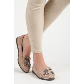 Fama Lordes de camurça com ornamentos castanho 2 Fama Lordes de camurça com ornamentos castanho 2