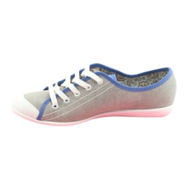 Sapatos juvenis Befado 248Q020 azul cinza 4