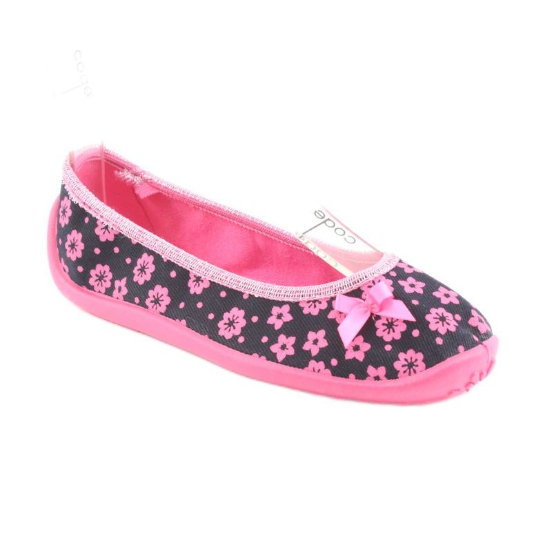 Calçados infantis Befado 980X093 preto rosa 1