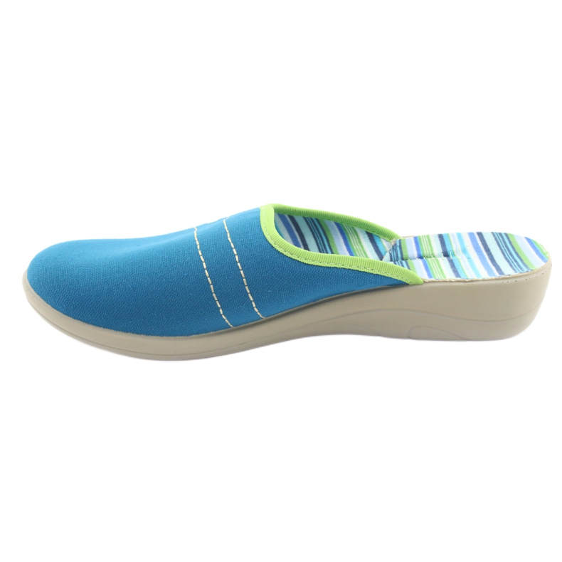 Sapatos femininos Befado pu 552D008 azul verde 2