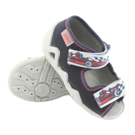 Flippers infantis de Befado 250p084 azul marinho/vermelho com um carro cinza 3 Flippers infantis de Befado 250p084 azul marinho/vermelho com um carro cinza 3