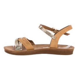 SHELOVET Sandálias confortáveis castanho 1