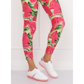 Tênis feminino branco e rosa 2B9XX923 BRANCO / ROSERED 1