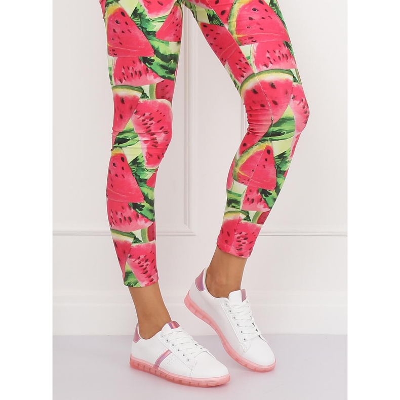 Tênis feminino branco e rosa 2B9XX923 BRANCO / ROSERED 1