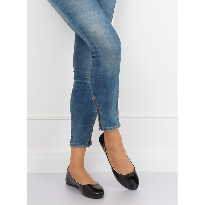 Bailarinas femininas negras JX76P Black preto 1