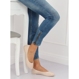 Bailarinas bege feminino JX76P Beige 2