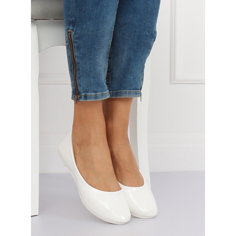 Bailarinas femininas brancas JX76P Branco 1