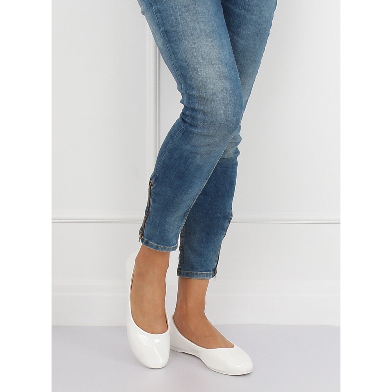 Bailarinas femininas brancas JX76P Branco 2