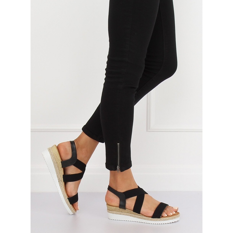 Sandálias pretas femininas S81 pretas preto 2