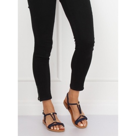 Sandálias azul marinho para mulheres L520 Blue azul-marinho 2