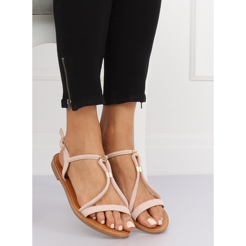 Sandálias Bege Feminina L520 Beige 1