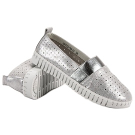 Filippo Sapatos Slip-on Com Glitter cinza 1