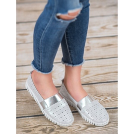 Filippo Sapatos Slip-on Com Glitter cinza 2 Filippo Sapatos Slip-on Com Glitter cinza 2