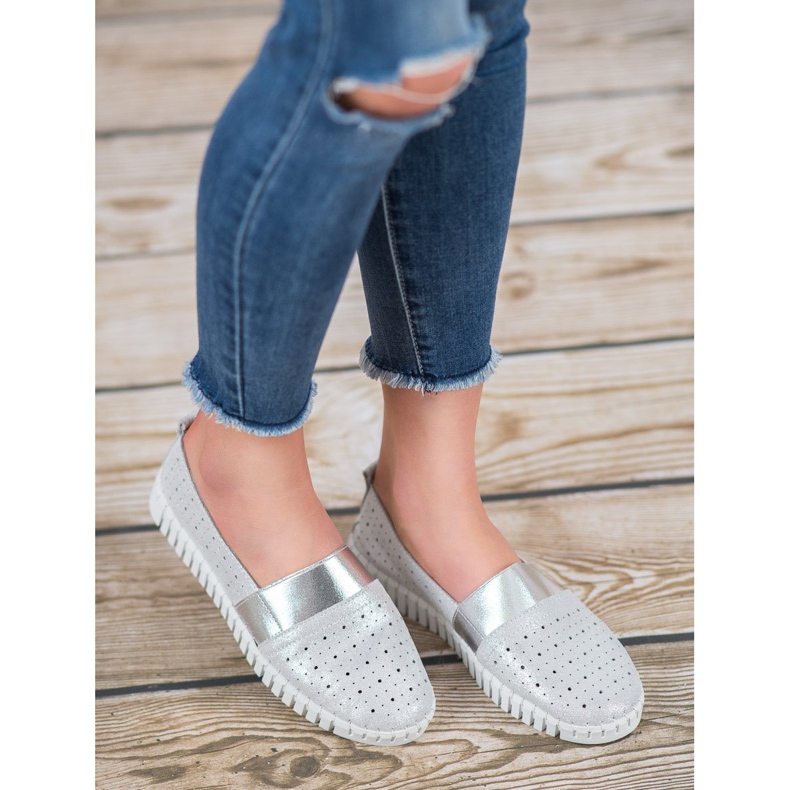 Filippo Sapatos Slip-on Com Glitter cinza 2 Filippo Sapatos Slip-on Com Glitter cinza 2