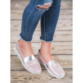 Filippo Sapatos Slip-on Com Glitter rosa 2