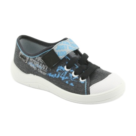 Calçados infantis Befado 251X100 azul cinza 1